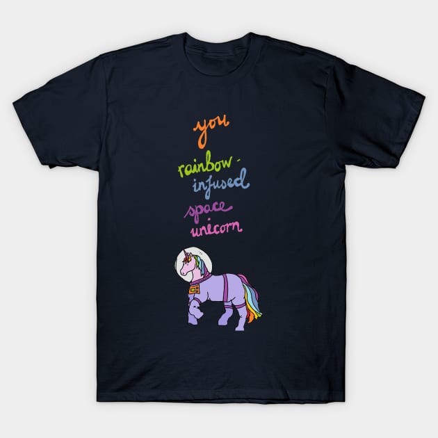 Leslie Knope compliment - space unicorn T-Shirt by JennyGreneIllustration